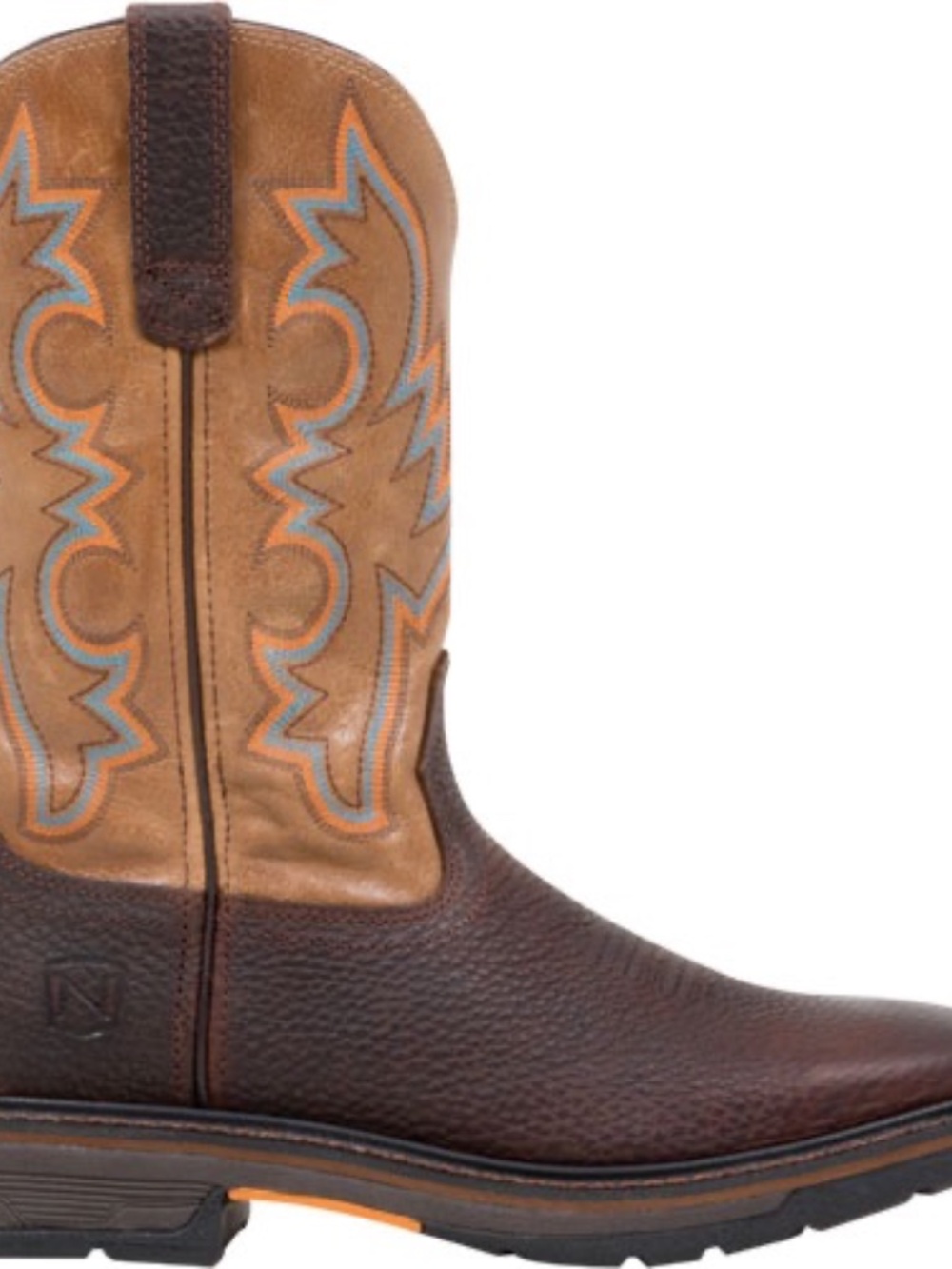 Noble Outfitters Mens Operator Hammer Square Toe Work Boot Brown 10.5R